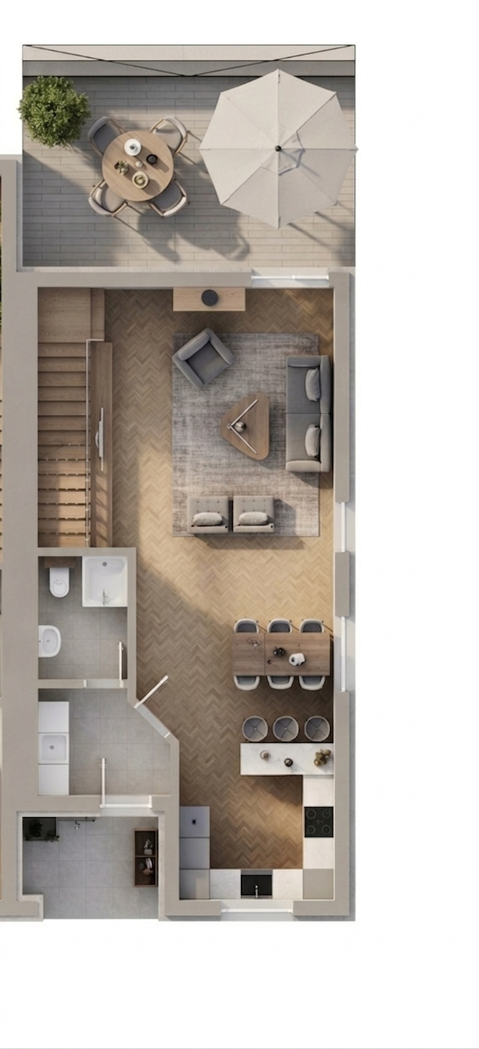 Casa 3 dormitoare - render