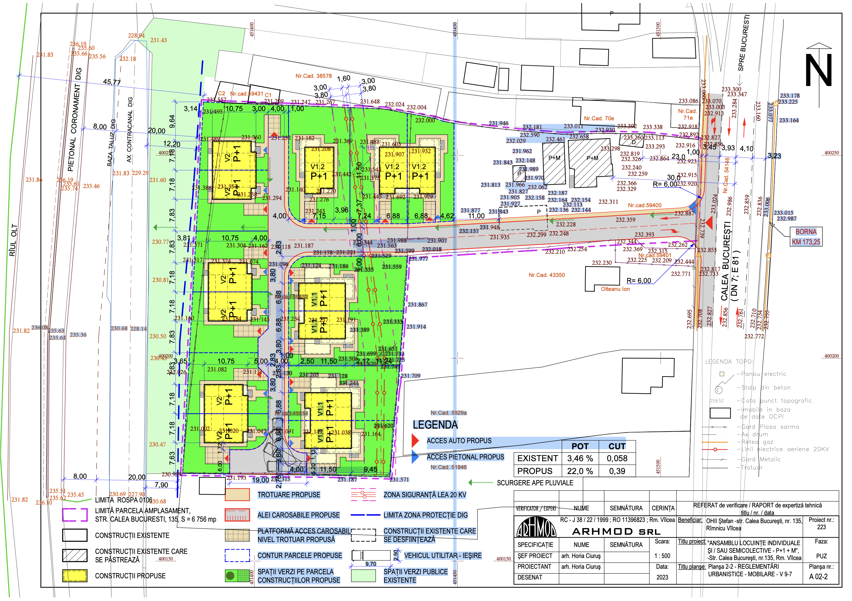 Plan ansamblu Goranu Residence